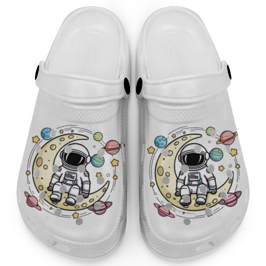 Astronaut Clogs: Relaxing on the Moon