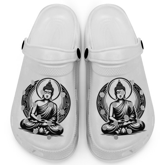 Meditating Yoga Buddha Mindfulness Meditation Clogs
