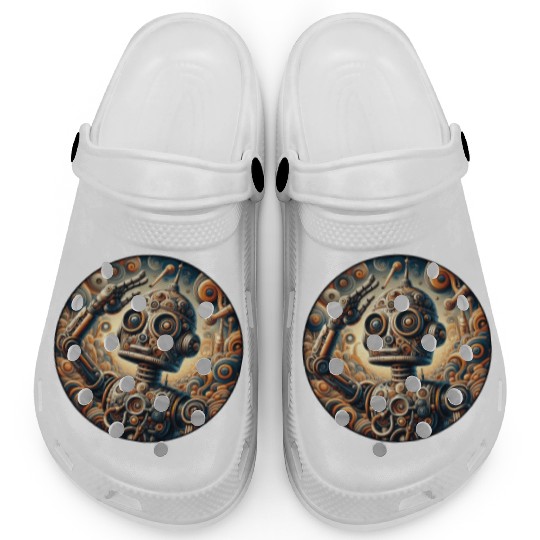 Robot, Boy, Child, Salute, Science Clogs