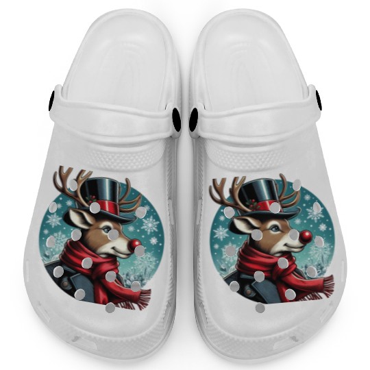 Vintage Red-Nosed Reindeer: Perfect For Christmas Clogs