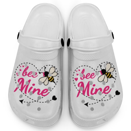 Bee Mine Valentine Clogs