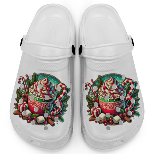 Festive Hot Cocoa Christmas Delight Clogs