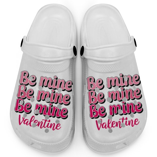 Be Mine Valentine Sublimation Clogs