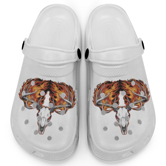 Seashell Beach Scene Serene Ocean Landscape Clogs