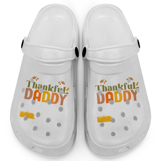 One Thankful Daddy To Be 2025 Thanksgiving Clogs