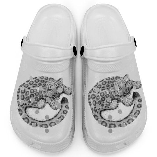 Snow Leopard Cub Clogs
