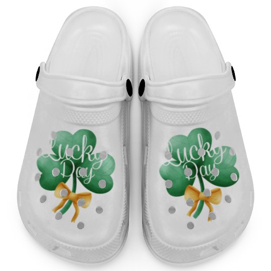 Lucky Day Clover, St. Patrick's Day Charm Clogs