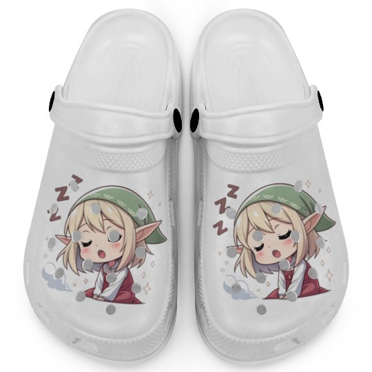 Sleepy Sprite: Cute Elf Napping So Lovingly Clogs