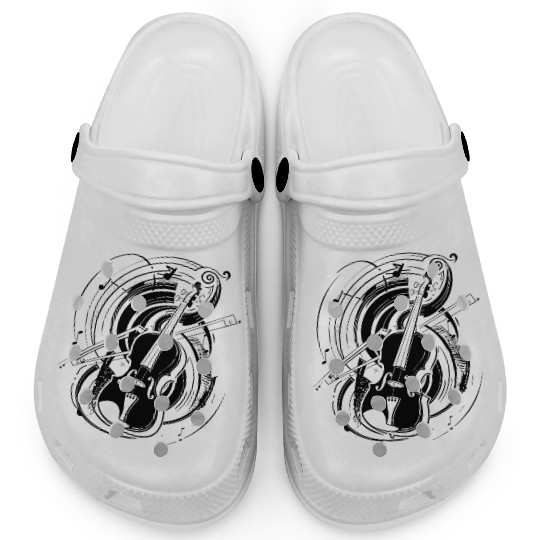 Violin Graphic Clogs