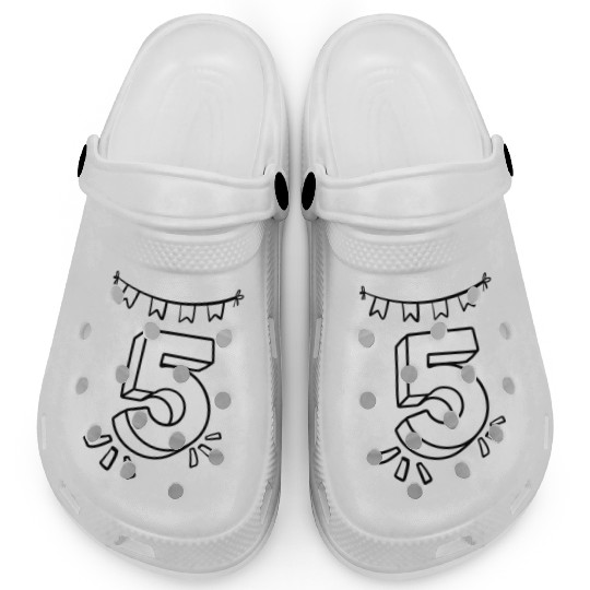 Coloring Clogs: Number 5 – Creative Birthday Keeps