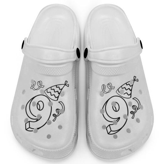 Coloring Clogs: Number 9 – Creative Birthday Keeps