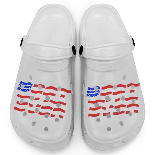 Best Mom ever US Flag Clogs