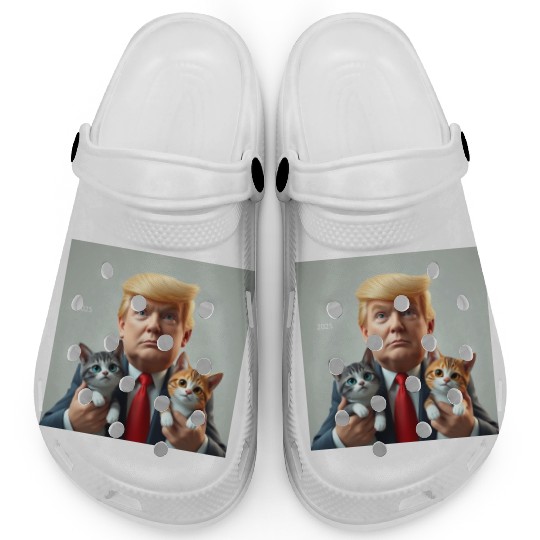Trump Showing Kitty Love Clogs