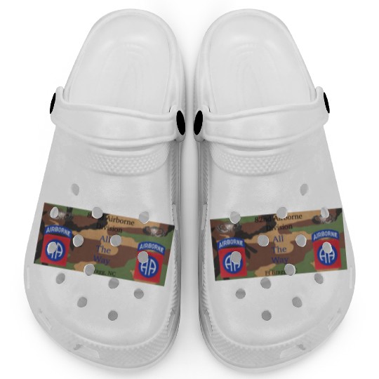 This 82nd Airborne All the Way gift for veterans Clogs