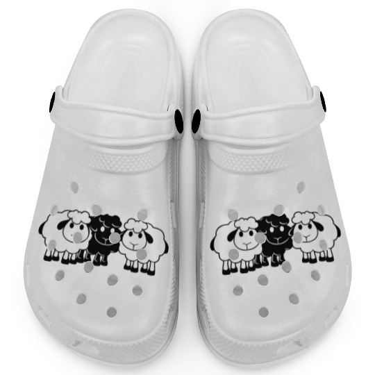 Black Sheep 3 Small Friends Team Crew Sheep Cute Clogs
