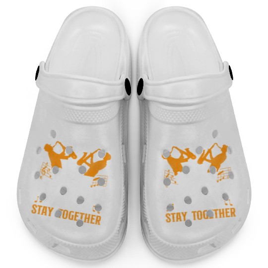 Saxophone Friends Besties Buddies Clogs