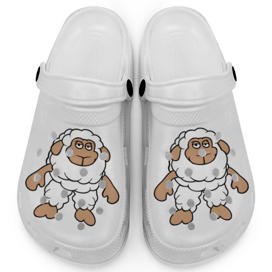 Sheep Standing Cool Bored Tired Cartoon Comic Cute Clogs