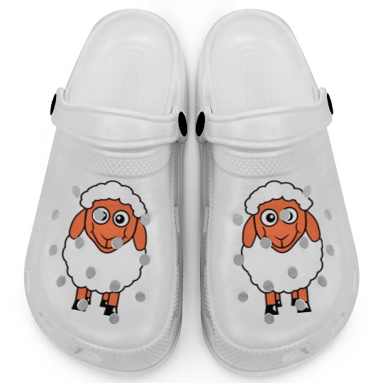 Sheep Baby Standing Cute Lamb Child Cool Comic Fun Clogs