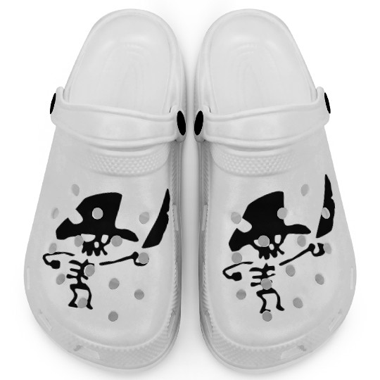 Funny Little Pirate Skeleton Clogs