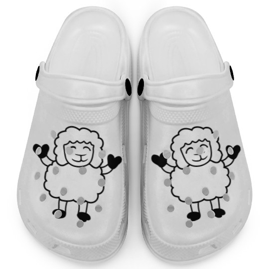 Sheep Baby Standing Cute Cute Lamb Child Happy Fun Clogs