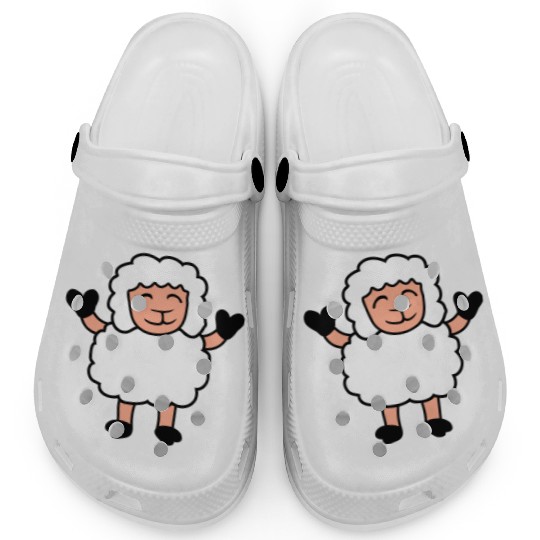 Sheep Baby Standing Cute Cute Lamb Child Happy Fun Clogs