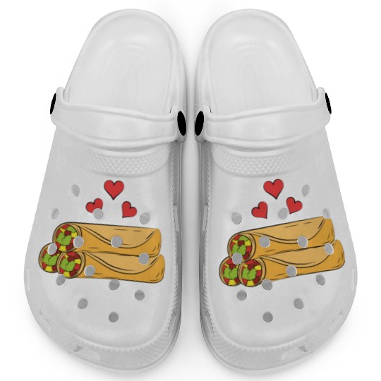 I Love Taquitos Clogs for Mexican Food Fans