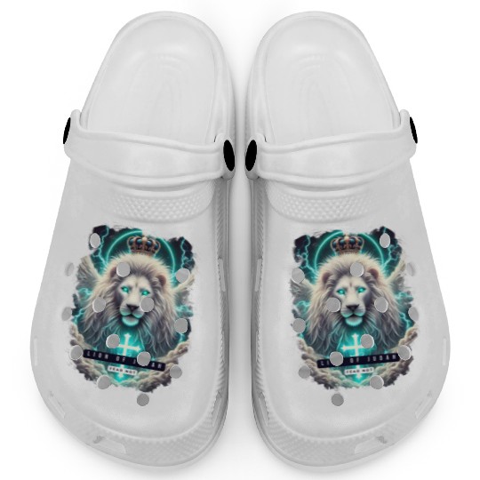 Lion of Judah Spiritual Design with Cross Clogs