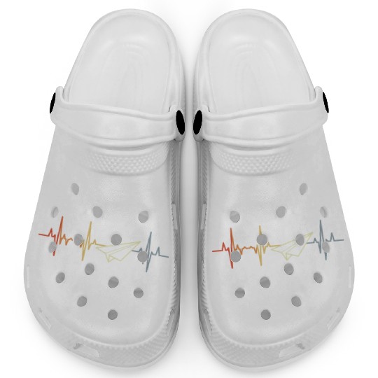 Paper Aircraft Heart Rate Clogs