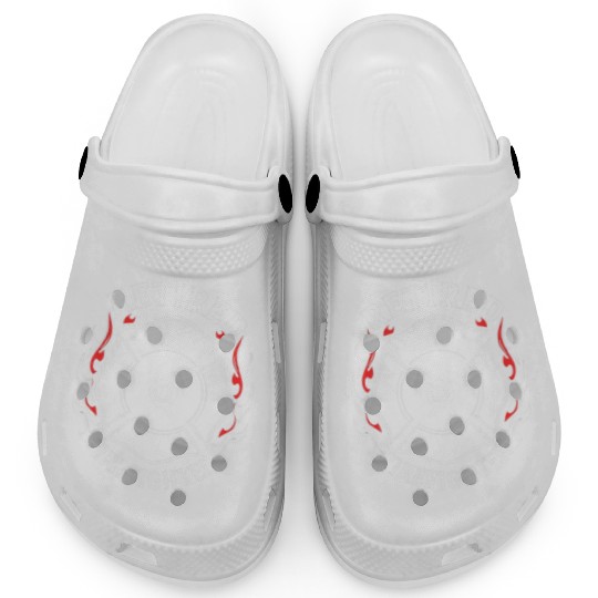 Retired Firefighter Maltese Cross Flame Design Clogs