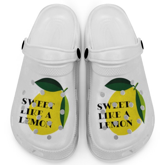 Sweet like a lemon Fruit Citrus Yellow Summer Clogs