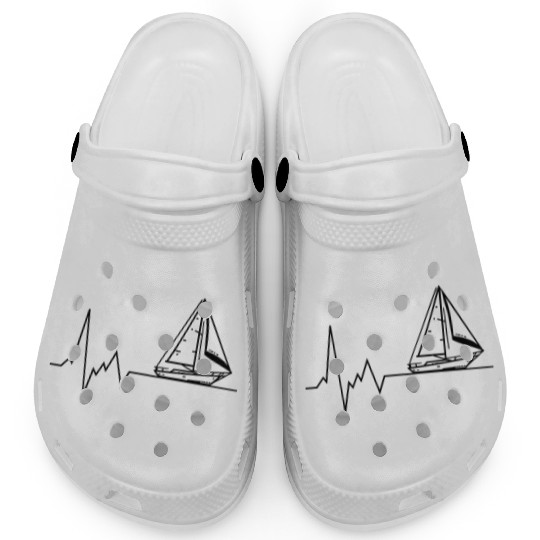 Heartbeat Sailing boat Captain Ship Clogs
