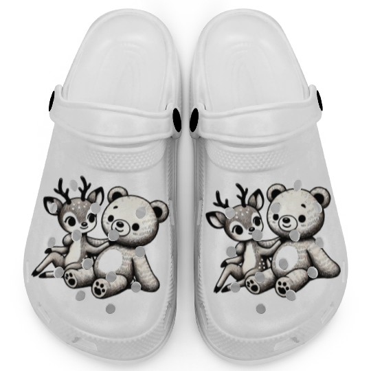 Chibi Deer & Bear - Forest Harmony by TSQ Clogs
