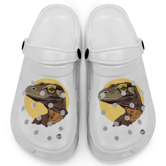 Realistic Komodo Dragon Portrait Clogs