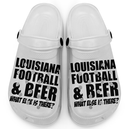 LOUISIANA American Football Beer Clogs