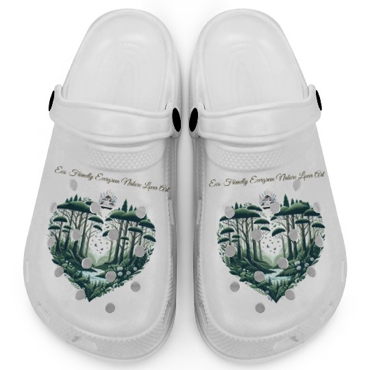 Evergreen Nature Lover Art Clogs