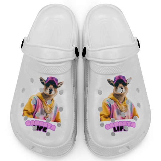 Gangsta life kangaroo Clogs