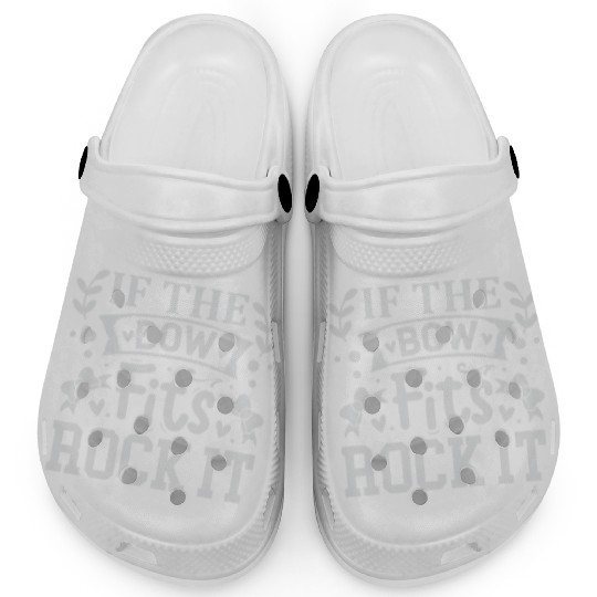 If The Bow Fits Rock It Chef Cooking Clogs