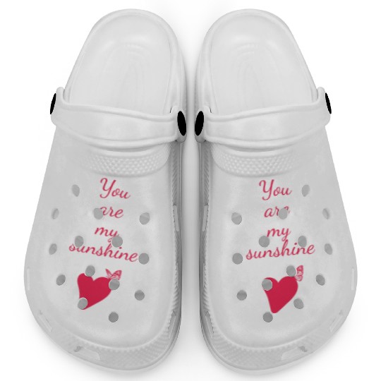 You are my Sunshine. Valentines Day Gift. Clogs