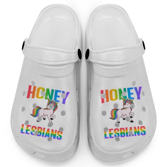 Throw Me To The Lesbians Lesbian Pride LGBTQ Clogs