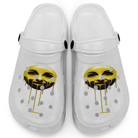 Melting Gold Face Clogs