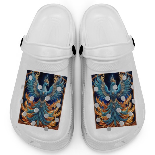 Flying Blue Phoenix Clogs