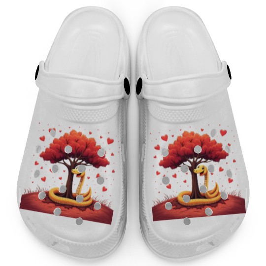 I love my snake heart tree Clogs