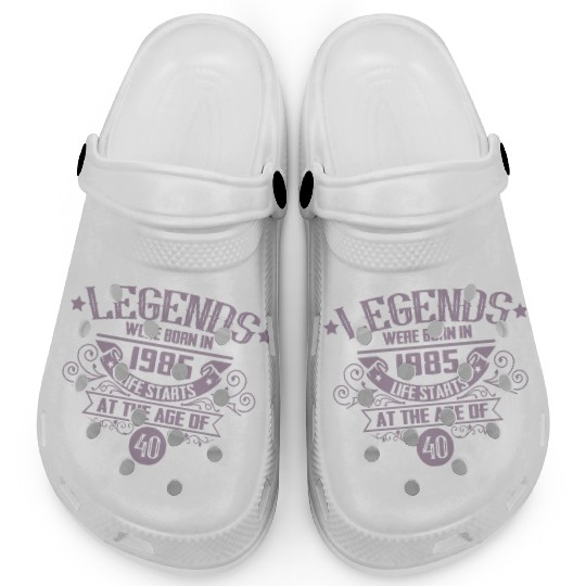 Legends born in 1985 vintage 40th birthday Clogs