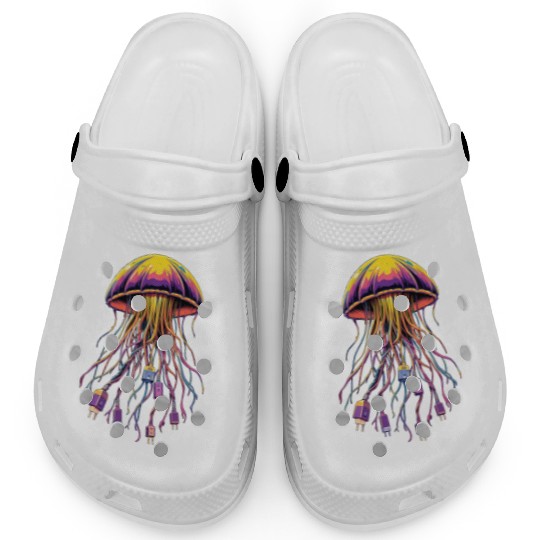 Electric Jellyfish Clogs