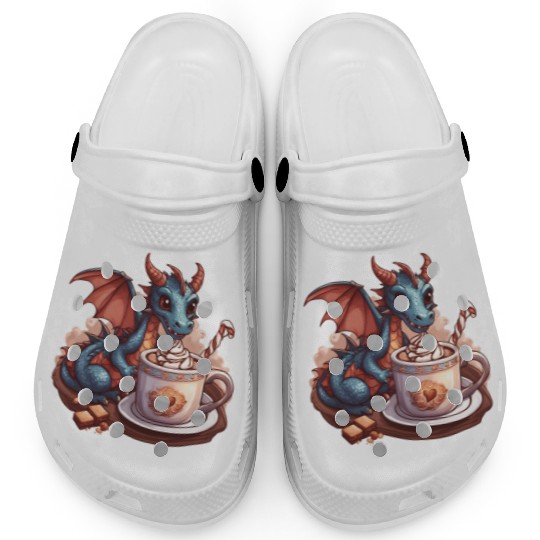 Cozy Dragon and Hot Chocolate Delight Clogs