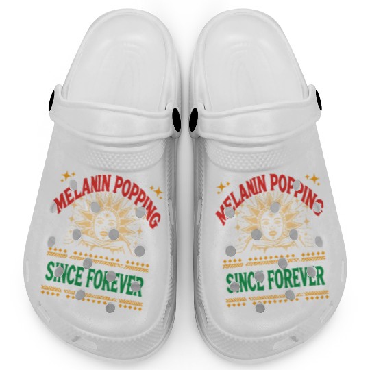 design melanin - gift idea black history month Clogs