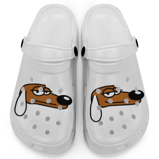 Dog Looks Cool Face Relaxed Look Guy Chill Dude Clogs