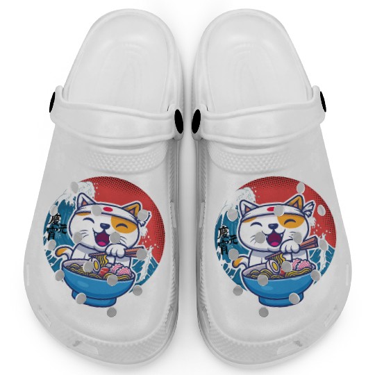 Japanese cat ramen Clogs