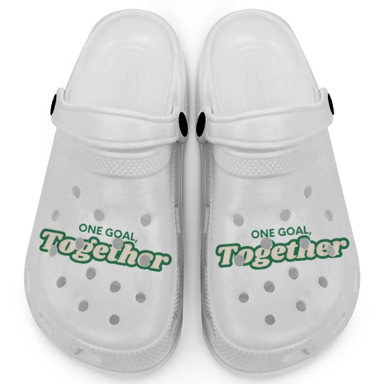one goal together team spirit Clogs