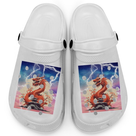 Dragon and lightning Clogs